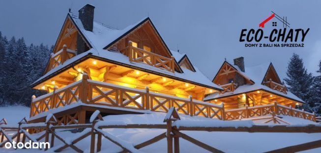 Inwestycja osiedle 8 domów z bali z działką Zawoja