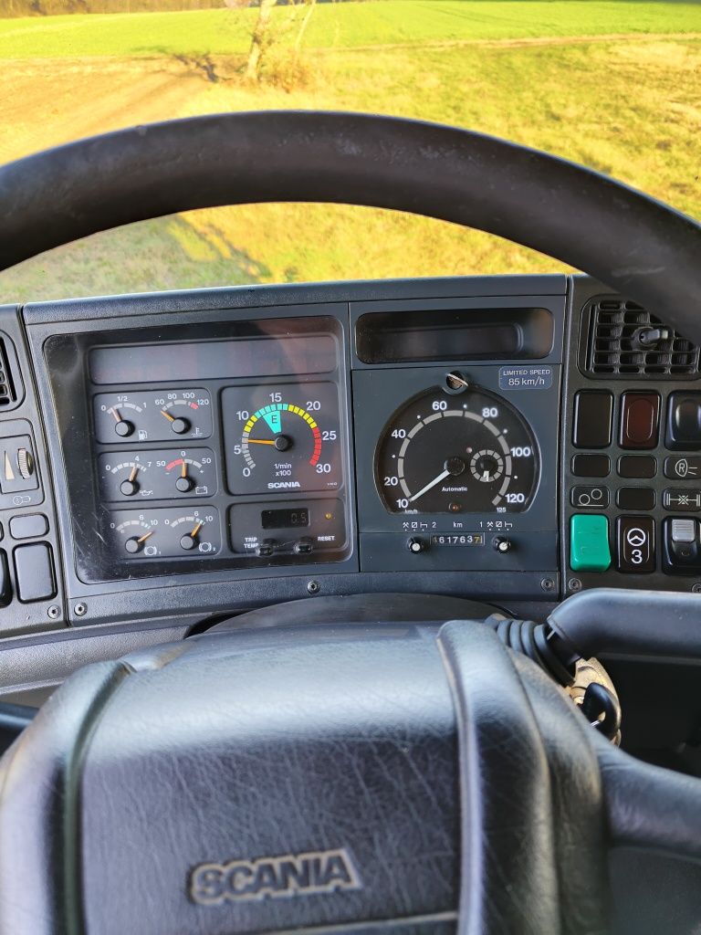 SCANIA P124 hydro burta 3 stronny  WYWROT 6X2 2000 ROK