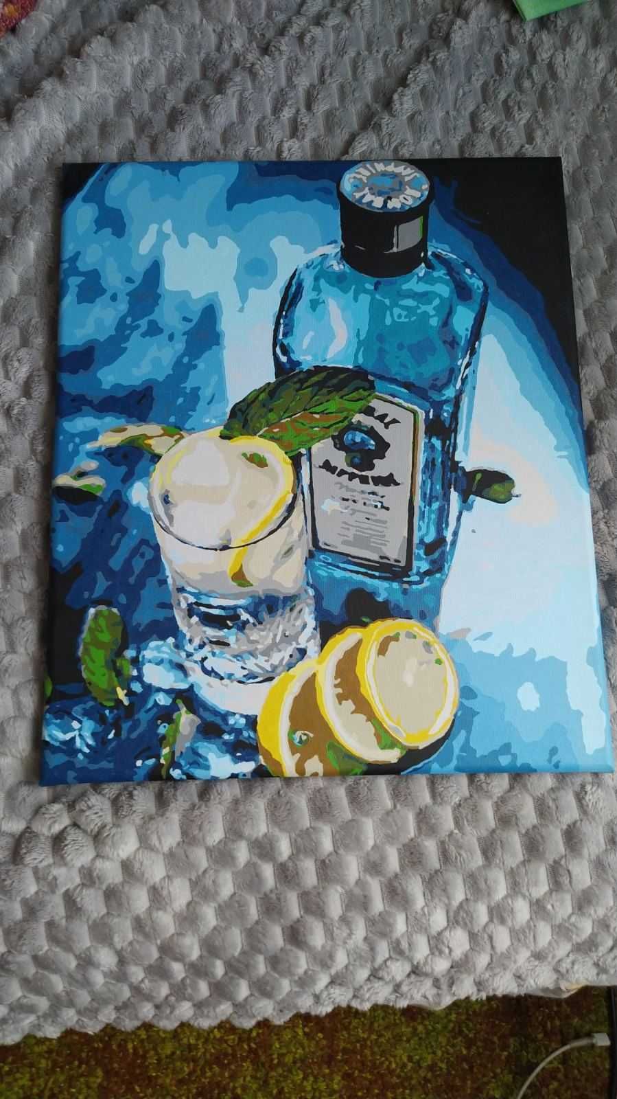 Картина "Джин Bombay Sapphire" Холст Джин Бомбей Сапфір