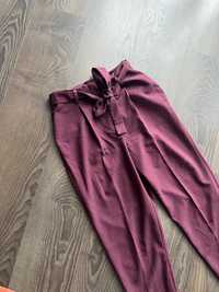 Eleganckie, damskie  spodnie z materiału, rozmiar 34