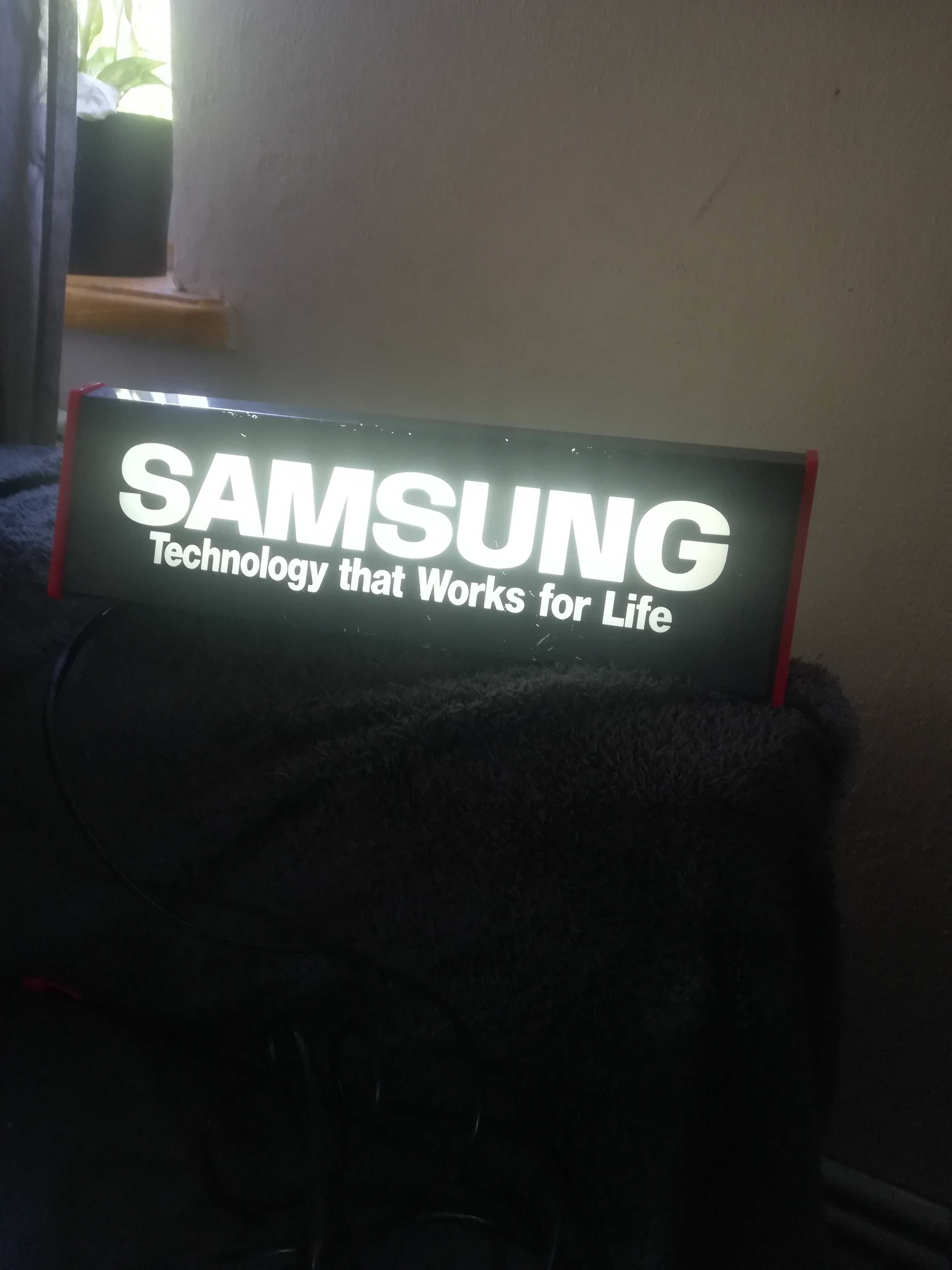 Neon reklama świetlna Samsung