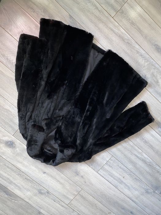 Naturalne futro z królika M L vintage retro zima