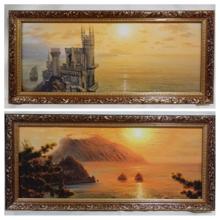 Картина 50х20см. в багетной рамке 3 см.(репродукция).