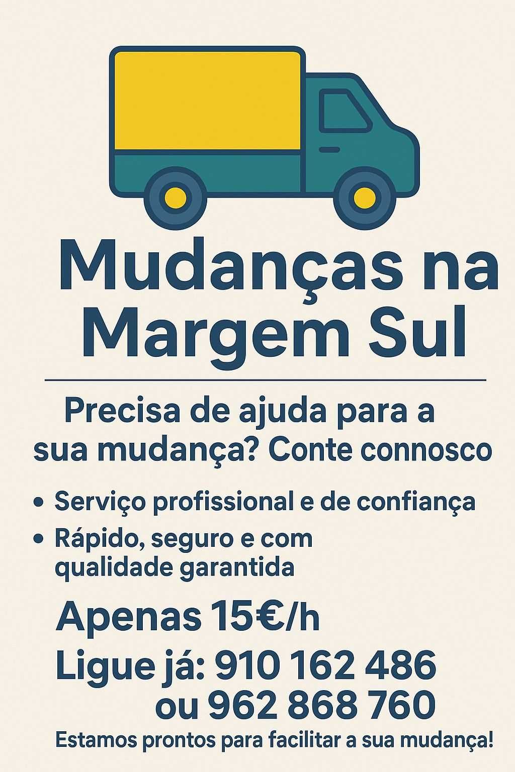 Mudanças Margem Sul 15€/H
