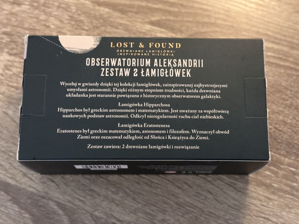 Lost & Found Zestaw 2 drewnianych łamigłówek