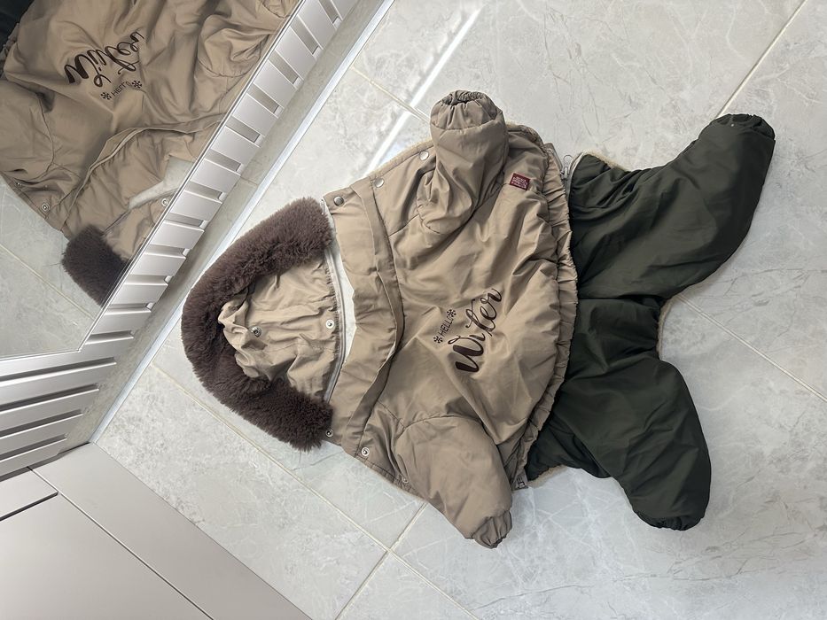 Теплий зимовий комбінезон для собак (курточка)