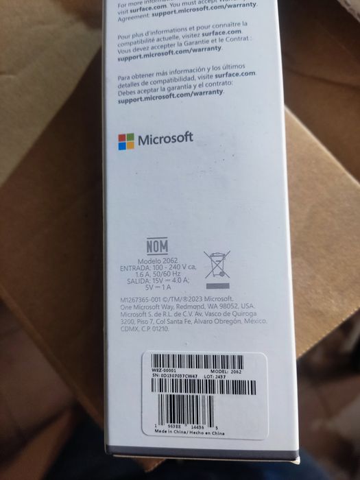Zasilacz do surface Microsoft