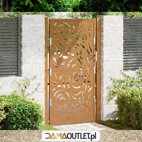 FURTKA ogrodowa stal KORTENOWSKA nierdzewna 105x180c DaMaOutlet.pl