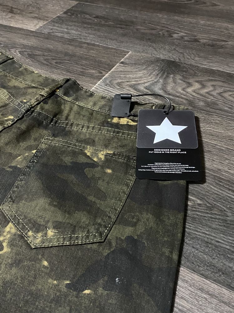 Camo baggy pants | Камуфляжні широкі штани type opium sk8 y2k реп