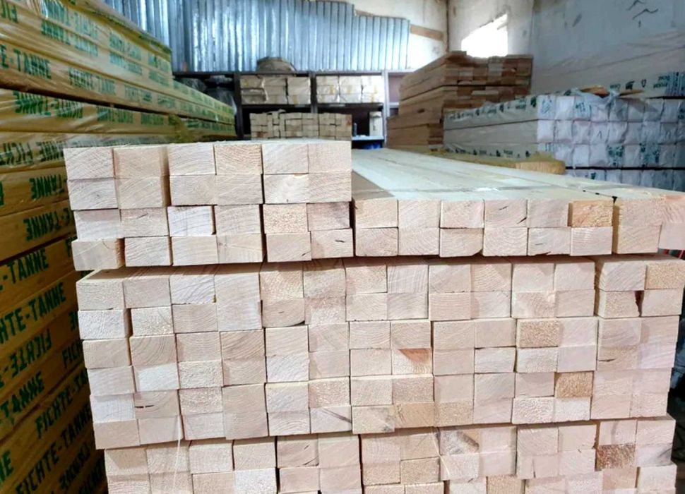 Дошка обрізна і брус сухий – доставка по Україні