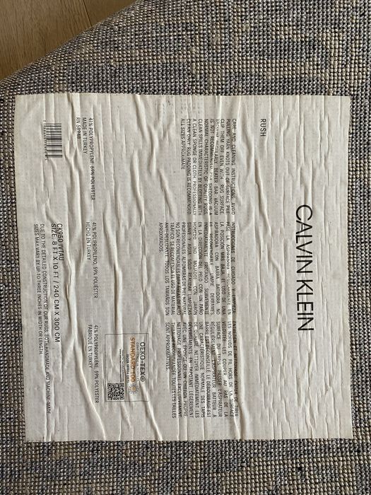 Dywan Calvin Klein  3,0m x 2,4m RUSH IVORY TAUPE