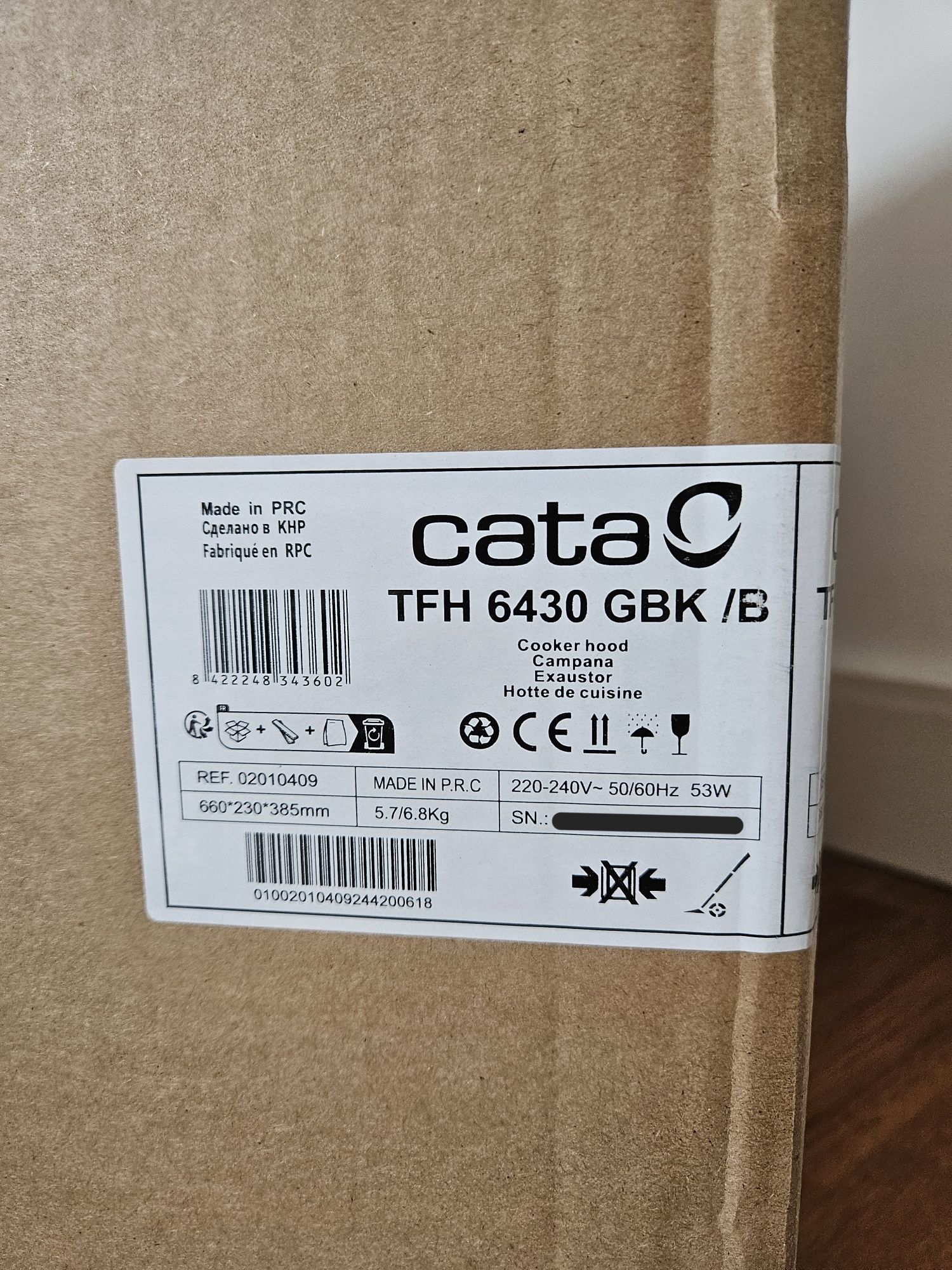 Exaustor de cozinha Cata TFH 6430