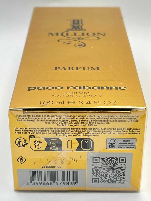 Paco Rabanne 1 Million Parfum 100 мл Оригинал