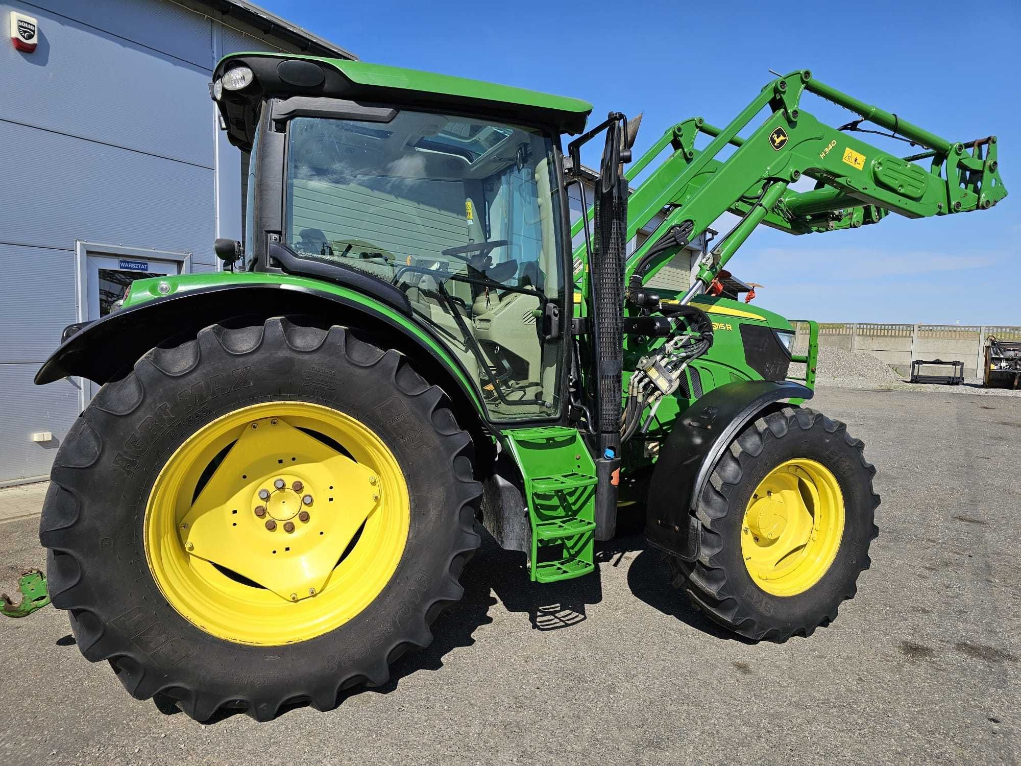 John Deere 6115R + ładowacz JD H340 - rok 2013 TLS , Super STAN !!!