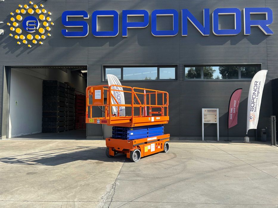 Plataforma elétrica Tesoura Nova 10 mts Tuhe THJZ-8