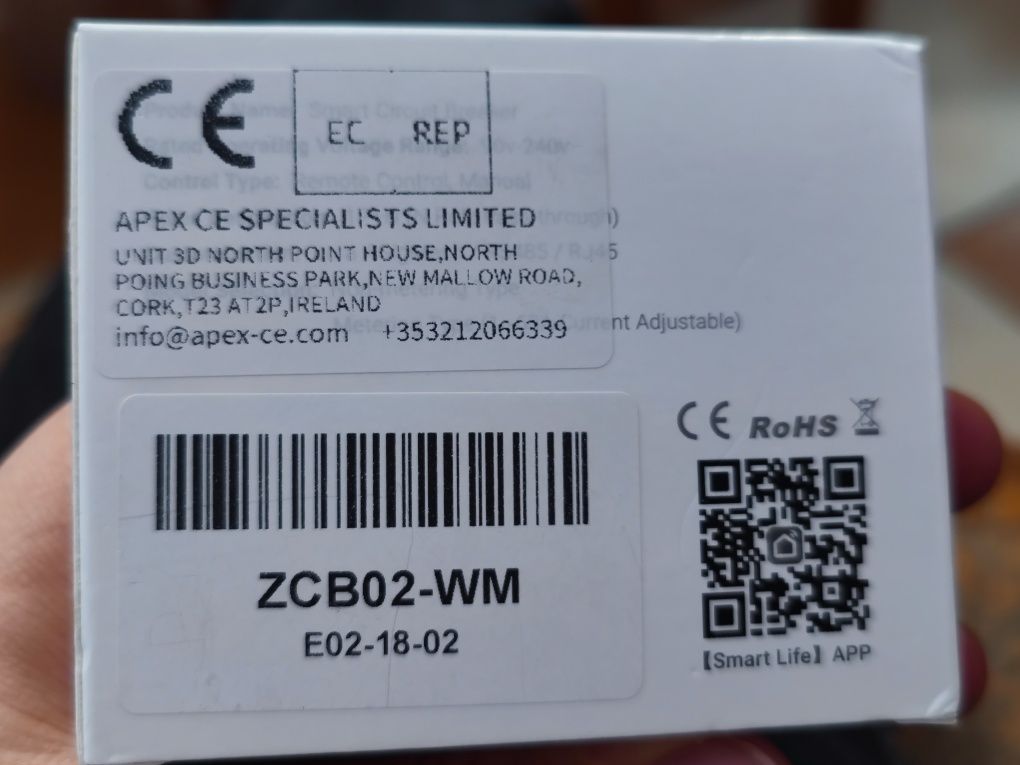 Stycznik Zigbee 1-63A, bezpiecznik, Smart, Tuya,