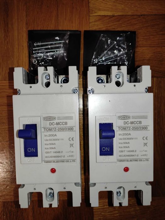 Автоматический выключатель TOMZN 1Р, 2P DC  160А,200А,250A 600 В