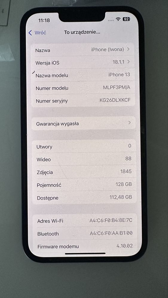 Sprzedam Iphone 13