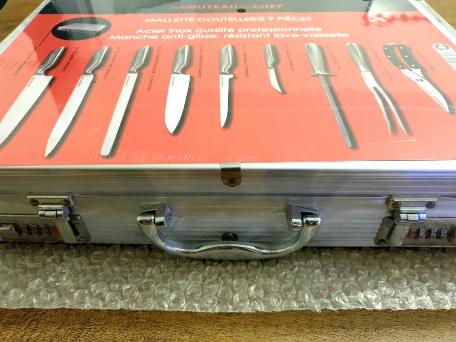 OKAZJA! NOWY Zestaw noży w aluminiowej walizce le COUTEAU du CHEF