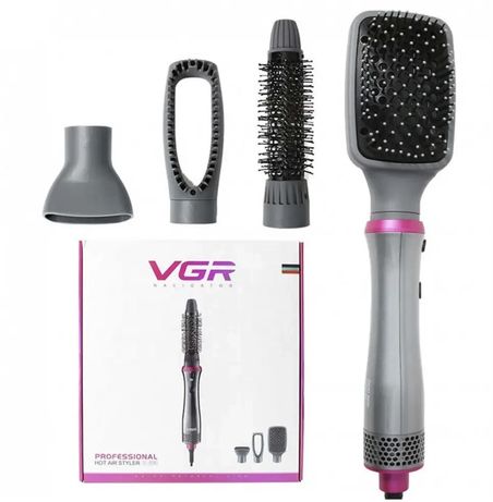 Фен стайлер 4в1 для укладки и завивки волос Gemei VGR V-408