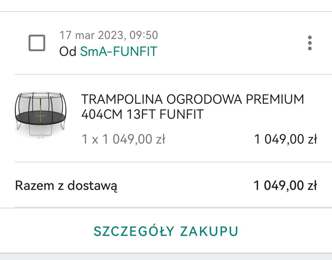 Sprzedam 2 letnią trampolinę  4.2 m