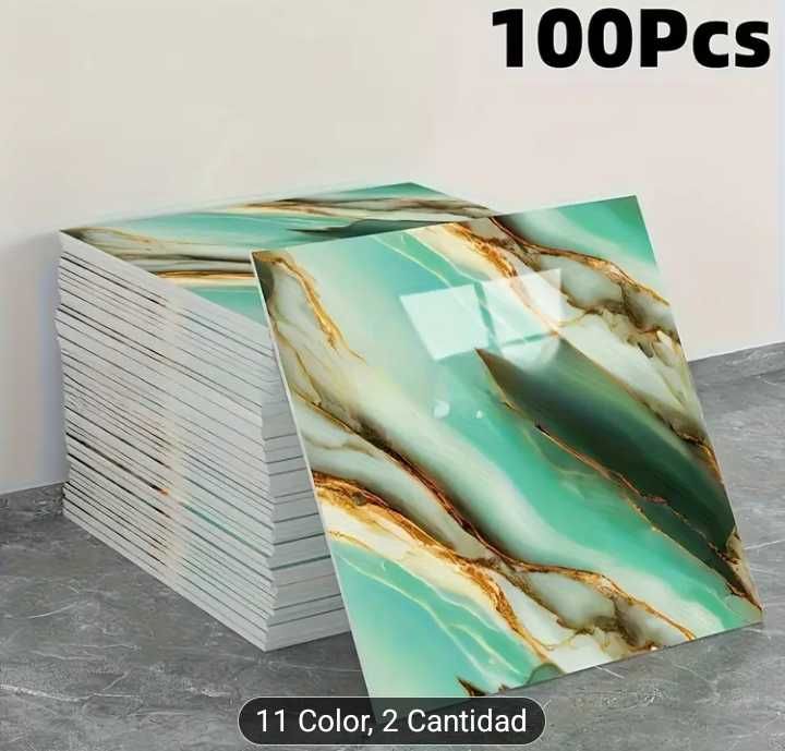 100 mosaicos papel tapiz. De imitacao marmor autodesivo