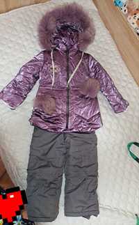 Куртка зимова з комбінезоном комплект 3-5років,92-116см
