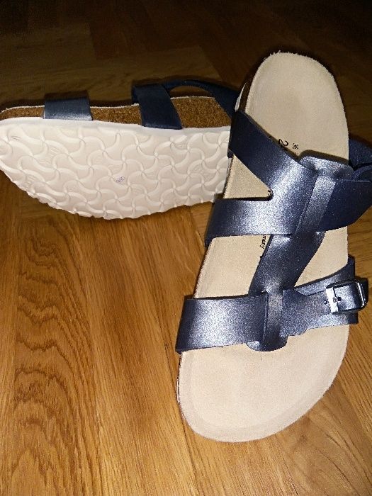 Шлепанцы кожаные ортопедические 37,5 - 38 р