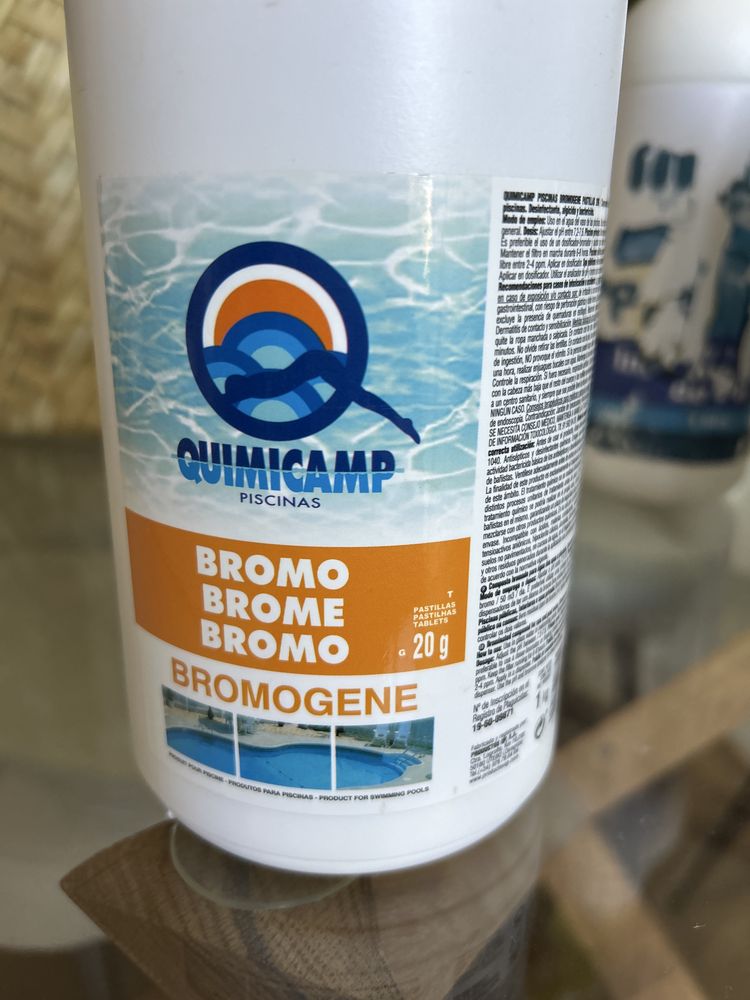 Regulador PH, floculante e bromo- Piscina e Jacuzzi
