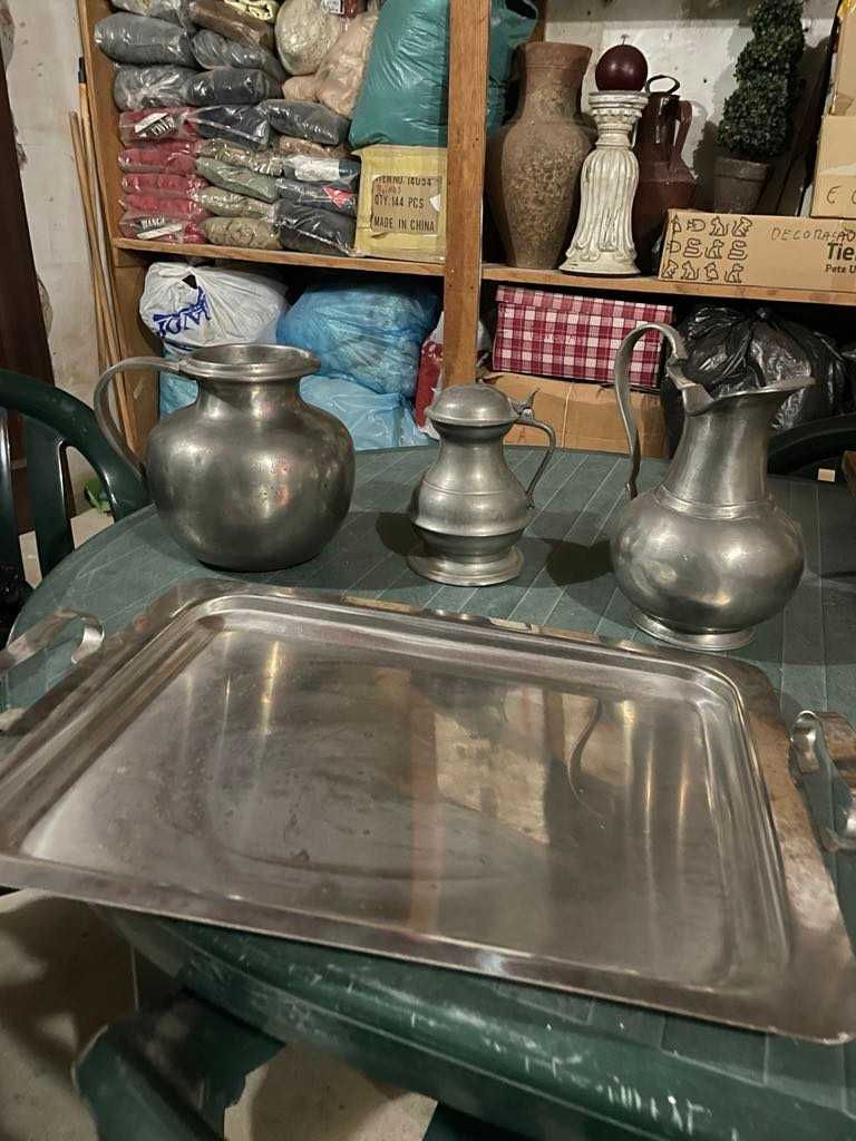 Peças decorativas em estanho