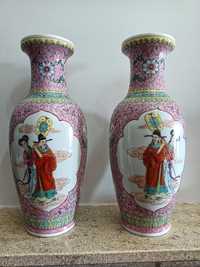 Par de vasos, em porcelana chinesa. China