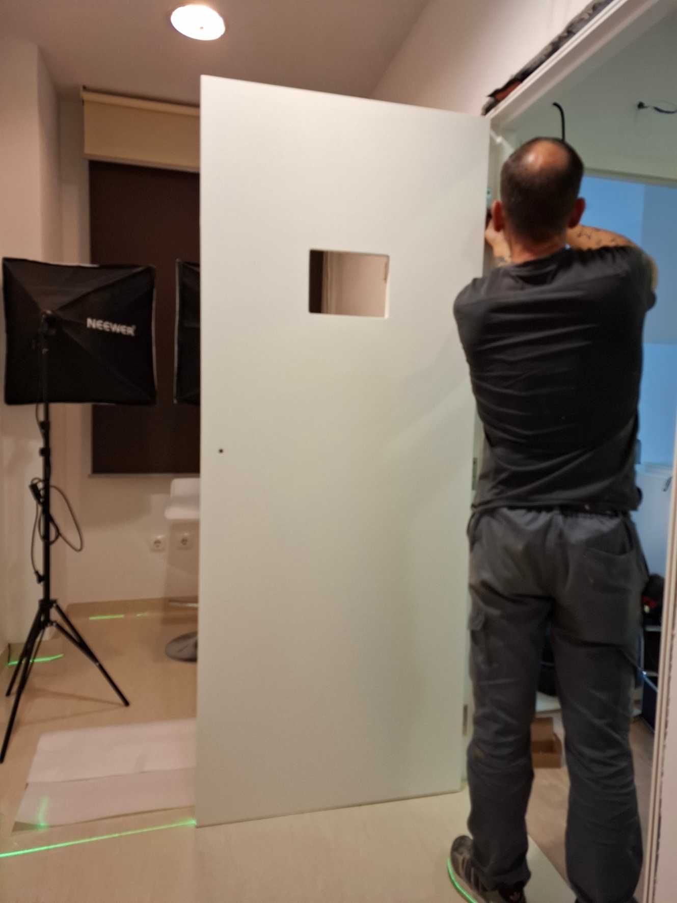 Portas para salas de TAC e RaioX