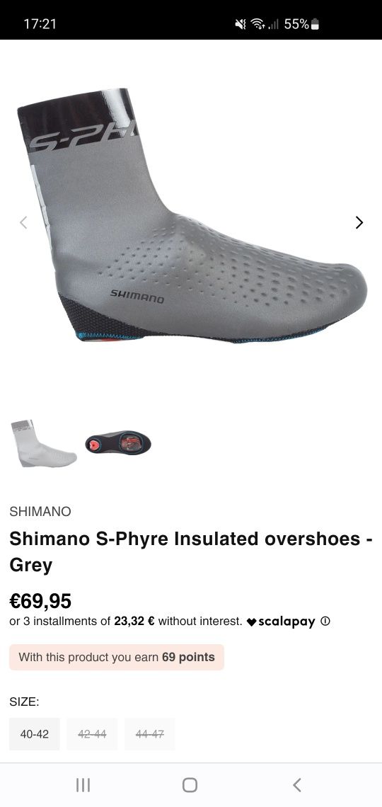 Coberturas De Sapatos De Estrada Shimano S-phyre 40-42