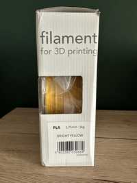 Filament PLA 1,75mm Devil Design żółty, bright yellow - ponad 800g