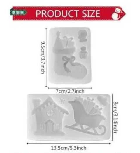 Foremka silikonowa świąteczna but sanie dom