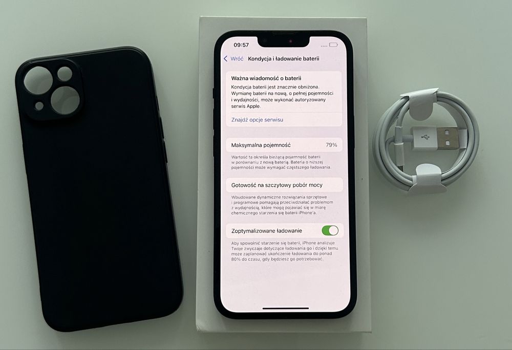 Iphone 13 128 GB Idealny Cały Zestaw