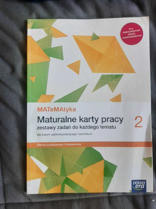 Maturalne karty pracy matematyka 2 rozszerzenie nieuzupełniene