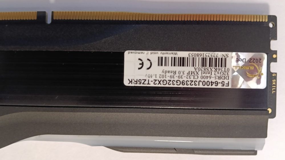 Pamięć G.skill Trident Z5 RGB, DDR5, 64GB, 6400 MHz, CL32