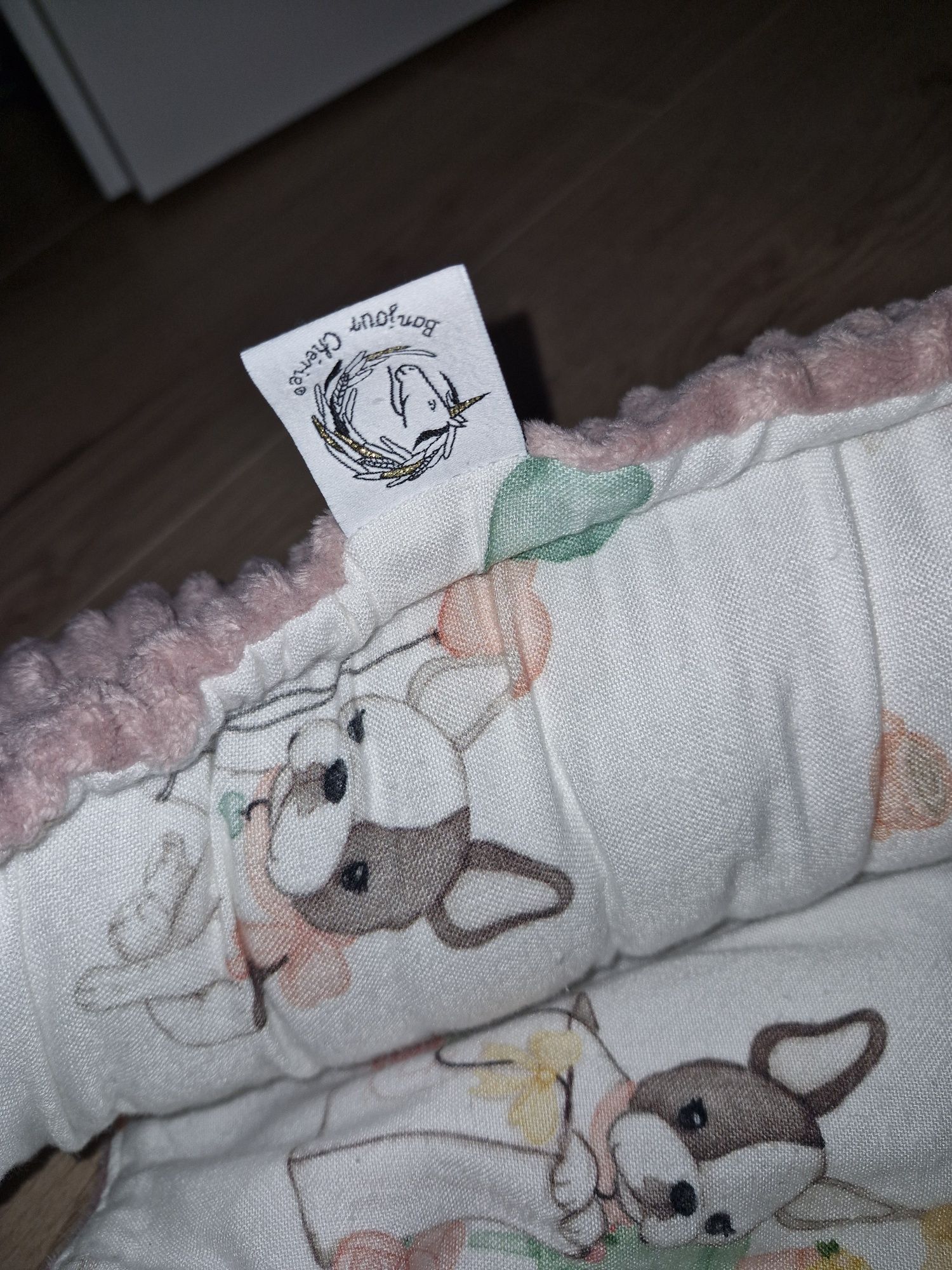 Bambusowy kokon - gniazdko niemowlęce z minky