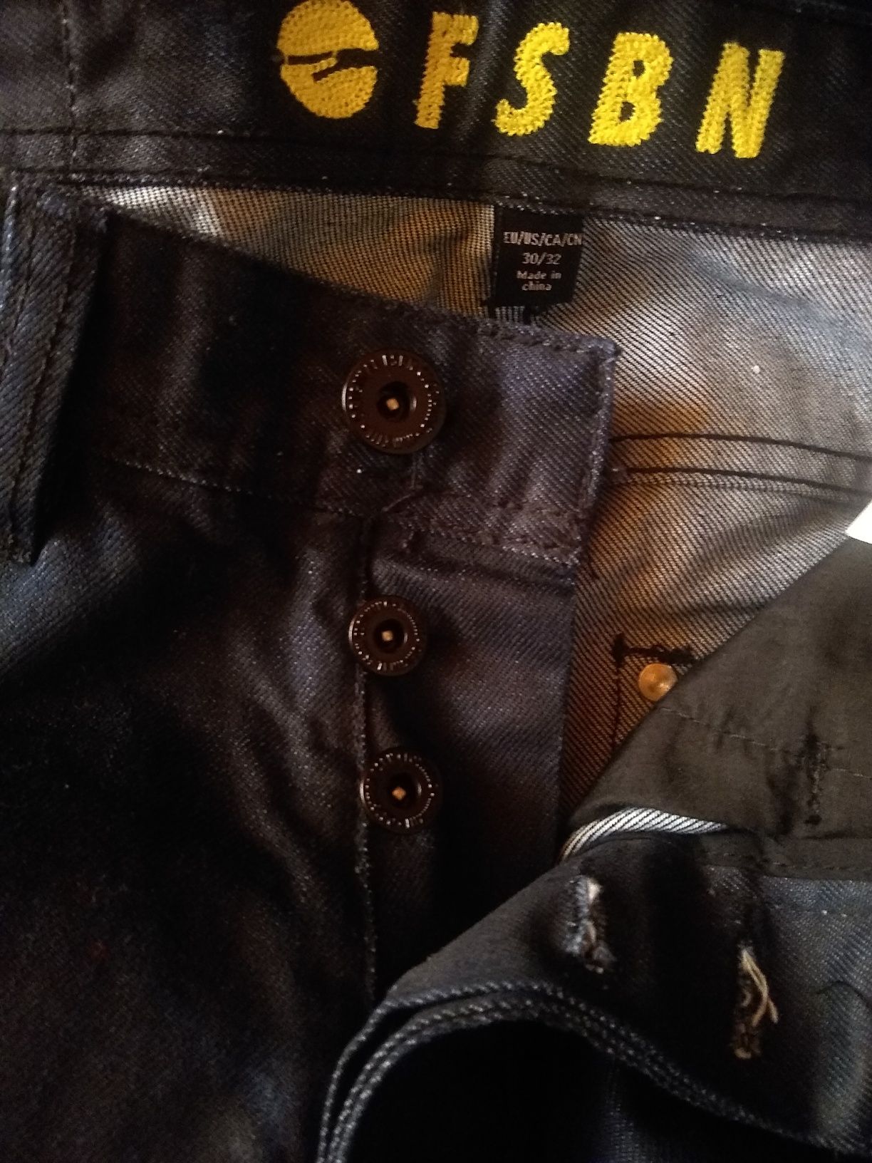 Fishbone  Nowe niemieckie męskie jeansy, 80% Bawełna, Rozmiar 30x32