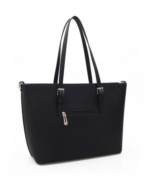 FLORA&CO torebka damska klasyczna sztywna z paskiem V048 khaki