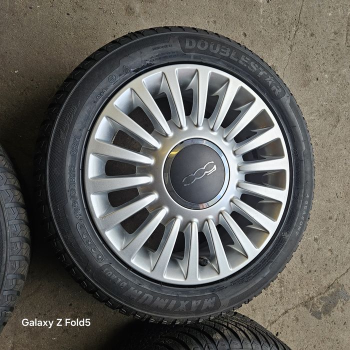 Koła całoroczne 185/55/15 Fiat 500 Panda 4x98 Nowe opony 24rok ET35
