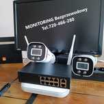 Monitoring bezprzewodowy,kamery bezprzewodowe,tani monitoring zestaw.