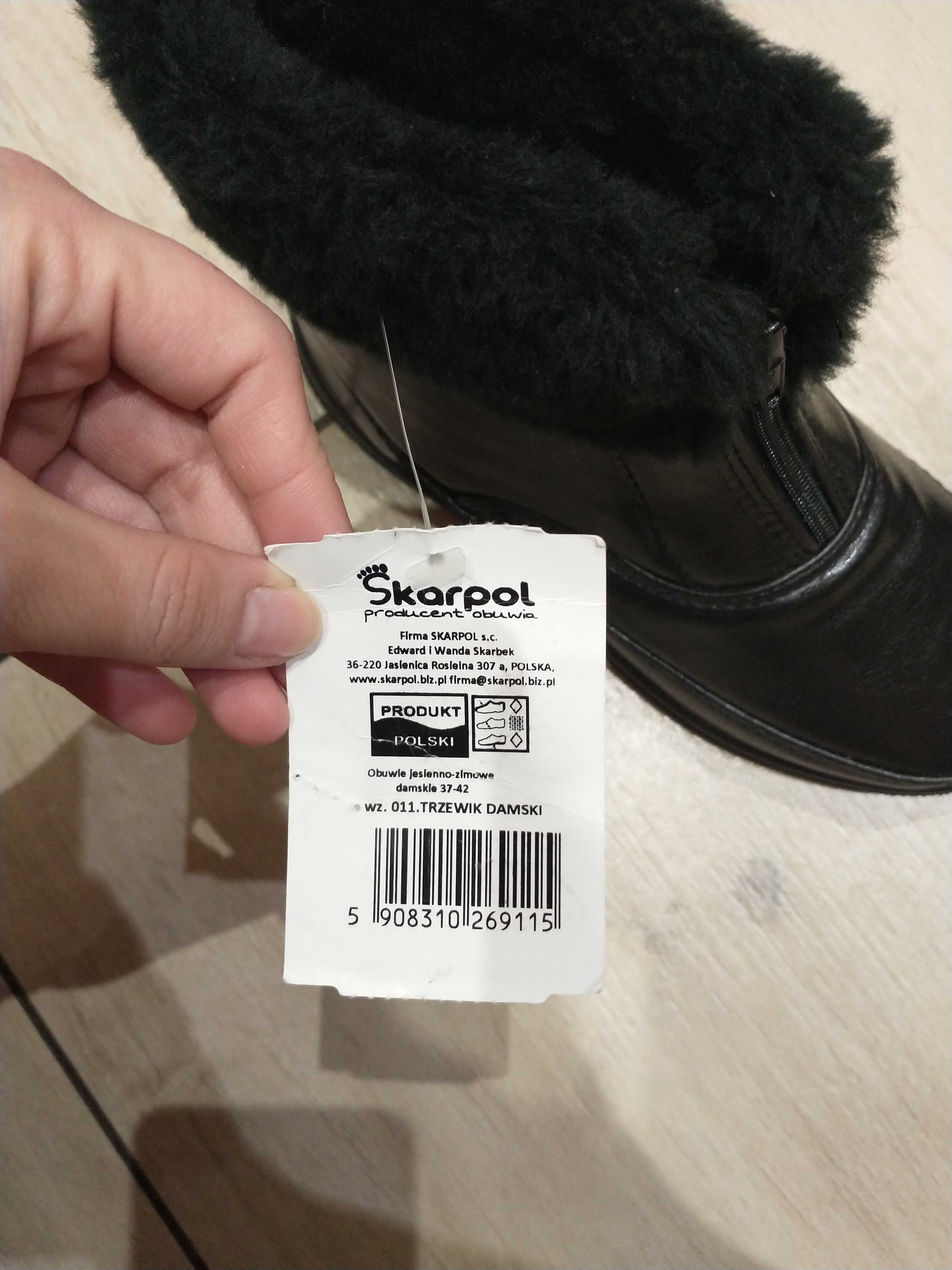 Skarpol buty damskie zimowe śniegowce rozmiar 37