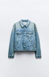 Kurtka jeansowa Zara Denim tnf
