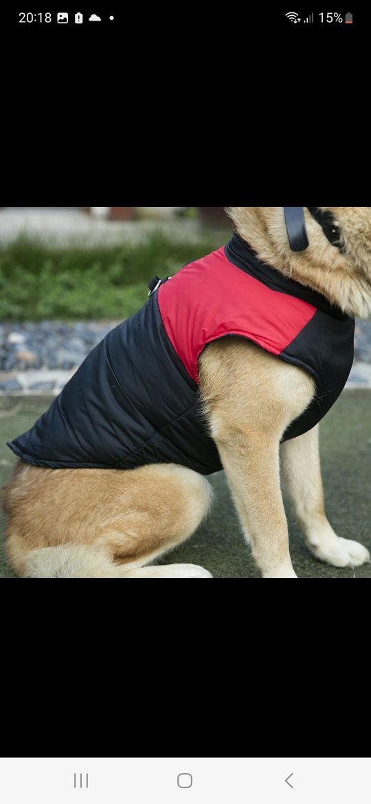 Nowa kurtka dla psa czarna zimowa jesienna ubranko kurteczka 5xl