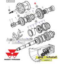 Koło 38 zębów skrzynia A-B Massey ferguson 3050, 3060, 3080, 3090