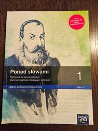 Ponad słowami 1 część 2 podręcznik zakres podstawowy i rozszerzony