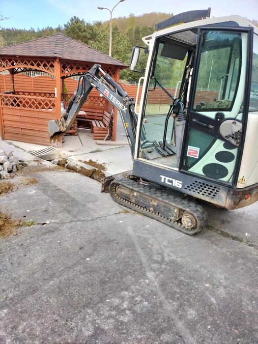 Minikoparka, wynajem , prace ziemne