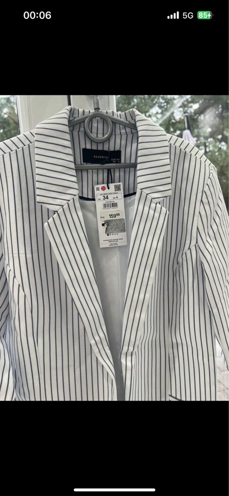 Oversize elegancka marynarka nowa z metką